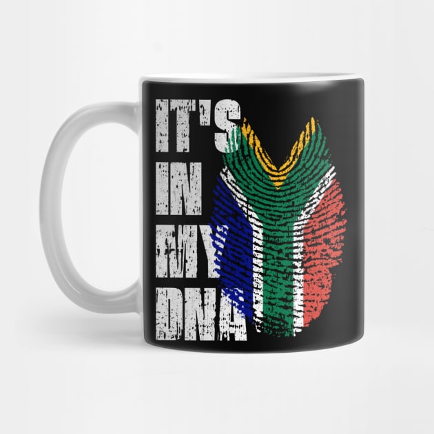 IT'S IN MY DNA South Africa Flag Boy Girl Gift by simonStufios